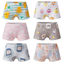 Load image into Gallery viewer, Growth Pal Little Girls' Shorts Panties Boyshort Briefs 6 Pack Soft 100% Cotton Underwear Toddler Undies-PJ21-150#