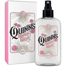 Load image into Gallery viewer, Quinn’s Facial Toner Mist with Pure Rosewater. Alcohol Free Moisturizer and Skincare for Face, Hair and More. 8 Ounce.