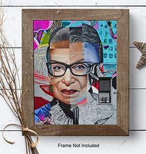 Load image into Gallery viewer, Ruth Bader Ginsburg Mural - RBG Graffiti Street Art - Unique Gift for Lawyer, Attorney, Judge, Liberal, Democrat, Feminist, Women - Cool Home Decor Wall Art Picture Print. 8x10 Unframed