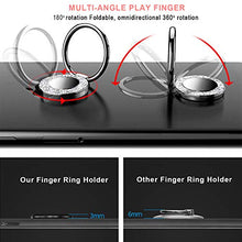 Load image into Gallery viewer, RXKEJI Cell Phone Ring Stand Finger Holder Sparkle Glitter Grip Kickstand Compatible with Universal Tablet iPad Smartphone iPhone 12 11 Pro Xs Max XR 7 8 Plus Samsung Galaxy S10 S20 Note 20 Gold