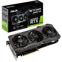 Load image into Gallery viewer, ASUS TUF Gaming NVIDIA GeForce RTX 3070 OC Edition Graphics Card- PCIe 4.0, 8GB GDDR6, HDMI 2.1 , DisplayPort 1.4a, Dual Ball Fan Bearings