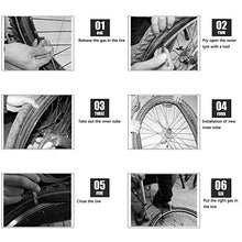 Load image into Gallery viewer, AR-PRO 26’’ x 1.75/2.125 Road and Mountain Bike Replacement Inner Tubes with Schrader Valve 32mm for Road/Mountain Bikes Like Schwinn Koen, Elm, High Timber More. (6 Inner Tubes with 2 Tire Levers)