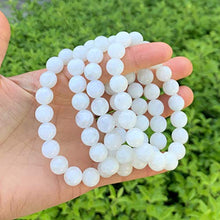 Load image into Gallery viewer, Natural Moonstone Bracelet 7 inch Stretchy Gemstone Bracelet Chakra Gems Stones Healing Crystals Birthday Gift (Unisex) GB10-A37