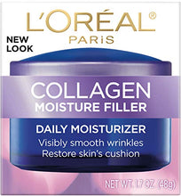 Load image into Gallery viewer, L'Oreal Paris Skincare Collagen Face Moisturizer, Day and Night Cream, Anti-Aging Face, Neck and Chest Cream to smooth skin and reduce wrinkles, 1.7 oz