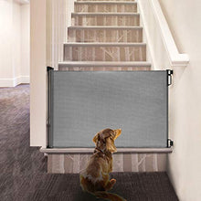 Load image into Gallery viewer, EasyBaby Products Extra Wide and Extra Tall Indoor Outdoor Retractable Baby Gate Extends up to 71" Wide, 39.3" (100cm) Tall, Grey