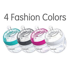 Load image into Gallery viewer, Baby Brezza Two Piece Natural Baby Bottle with Lid - Ergonomic, Wide Neck Design Makes it The Easiest to Clean - Modern Look - Anti-Colic - BPA Free Plastic - Grey – 5oz – 3 Bottles