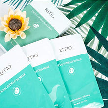 Load image into Gallery viewer, RITIO Hydrating Facial Mask Tencel Sheet Masks for SPA Treatment & Anti-Aging (Set of 6) Silky Tencel Lyocell Masks to Achieve Skin & Antioxidant Protection - Facial Mask for Women & Men