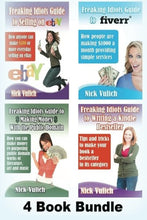 Load image into Gallery viewer, Freaking Idiots Guides 4 Book Bundle Ebay Fiverr Kindle & Public Domain