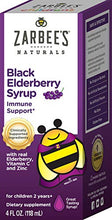 Load image into Gallery viewer, Zarbee's Naturals Children's Black Elderberry Syrup for Immune Support, Vitamin C and Zinc, 4 Fl Oz
