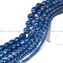 Load image into Gallery viewer, Hematite Natural Stone Faceted Round Loose Beads Semi Gemstone Healing Power Energy Stone for Jewelry Making DIY Necklace Bracelet Making Strand 15.5" (AAAAA-Blue Hematite, 10mm)