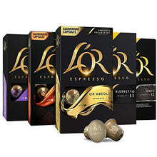 Load image into Gallery viewer, L'OR Espresso Capsules, 50 Pods Variety Pack, Single Cup Aluminum Coffee Pods Compatible with Nespresso Original Machine