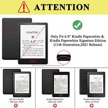Load image into Gallery viewer, Soke Case for Kindle Paperwhite (11th Generation-2021 Release Only), Premium Fabric Cover with Auto Wake/Sleep & Multi-Viewing Angles for 6.8" Kindle Paperwhite & Signature Edition E-Reader, Black