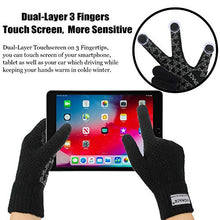 Load image into Gallery viewer, Winter Warm Touchscreen Gloves for Men and Women Touch Screen Fleece Lined Knit Anti-Slip Wool Glove