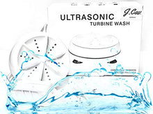 Load image into Gallery viewer, Mini Washing Machine - Portable Ultrasonic Waves, Bi Directional Rotating Compact Turbine, Bubbler- Sterilizes and Removes Dirt, Turbo Washer for Travel, Business, Apartment, Personal Laundry,