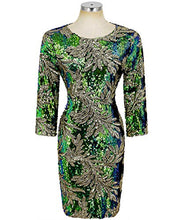 Load image into Gallery viewer, Zshujun Women's 1920s Glitter Sequin Mini Party Dress Club Bodycon Gowns 2467(Green, S)