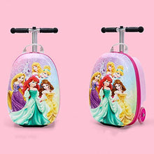 Load image into Gallery viewer, Kid' Scooter Luggage Case ?20" Ride-on Scootcase for Boys Suitcase with Collapsible Scooter ?Cartoon Children's Suitcase Baby Scooter Suitcase Trolley Case Slide Car Stand (E)