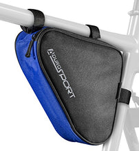 Load image into Gallery viewer, Aduro Sport Bicycle Bike Storage Bag Triangle Saddle Frame Pouch for Cycling (Blue)