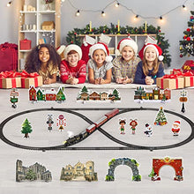 Load image into Gallery viewer, Train Set for Boys 4-7 w/ Smoke, Sounds & Light, Electric Classical Steam Engine Locomotive for Toddlers 2-4, Rechargeable Model Trains Kit Toys w/ Passenger Carriage for Kids Age 3-4