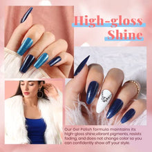 Load image into Gallery viewer, Beetles 20Pcs Gel Nail Polish Kit, with Glossy & Matte Top Coat and Base Coat- Girls Night Collection Popular White Nude Gray Glitters Soak Off Gel Polish Gift for Girls Women