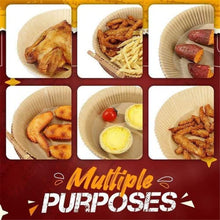 Load image into Gallery viewer, Air Fryer Disposable Paper Liner Non-Stick Liners Baking for Oil-proof Water-proof Food Grade Parchment Roasting (25pcs)