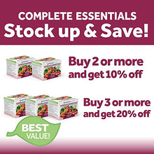 Load image into Gallery viewer, Optivida Health — Fruit & Vegetable Complete Essentials — Dietary Supplement with Whole Foods, Vitamins & Minerals — Organic, Non-GMO Probiotics and Immune System Booster — 30 Day Supply