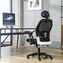Load image into Gallery viewer, LIANFENG Ergonomic Office Chair, High Back Executive Swivel Computer Desk Chair with Adjustable Armrests and Headrest, Back Lumbar Support, Black