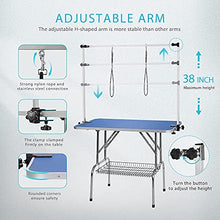 Load image into Gallery viewer, DEStar 45 x 24 Inch Collapsible Pet Grooming Table with 2800W/3.8HP High Velocity Pet Grooming Blower Combo Set
