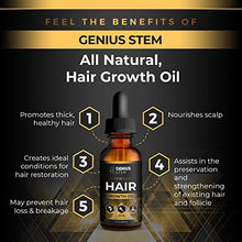 Load image into Gallery viewer, GENIUS Hair Growth Oil, Biotin Hair Growth Serum, for Stronger, Thicker, Longer Hair, Hair Growth Treatment for Women Men With Thinning Hair Loss Serum 1fl oz