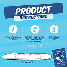 Load image into Gallery viewer, Klear Vu The Gripper Non-Slip Tufted Omega Universal Bench Cushion, 1 Count (Pack of 1), Spa