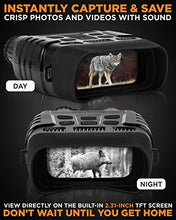 Load image into Gallery viewer, CREATIVE XP Night Vision Goggles - Standard - Digital Military Binoculars w/Infrared Lens, Tactical Gear for Hunting & Security 32GB, Black