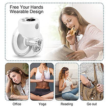 Load image into Gallery viewer, Double Electric Breast Pump, Wearable Breast Pump, Hands-Free & Portable, Quiet, with 2 Mode & 9 Levels (24/27mm Flange)