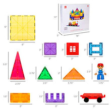 Load image into Gallery viewer, Best Choice Products 250-Piece Kids Colorful Magnetic Tiles Set 3D Construction Magnet Building Blocks Educational STEM Toy with Carrying Case
