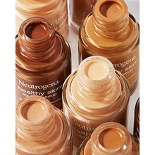 Load image into Gallery viewer, Neutrogena Healthy Skin Liquid Makeup Foundation, Broad Spectrum SPF 20 Sunscreen, Lightweight & Flawless Coverage Foundation with Antioxidant Vitamin E & Feverfew, 40 Nude, 1 fl. oz