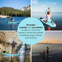 Load image into Gallery viewer, Wild Origins Stand Up Inflatable Paddle Board with SUP Accessories & Backpack, Non-Slip Deck, Waterproof Bag & Phone Case, Carry Straps, Adjustable Paddle, Hand Pump, Leash, Kayak Seat & Repair Kit