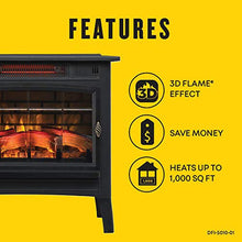 Load image into Gallery viewer, Duraflame 3D Infrared Electric Fireplace Stove with Remote Control - Portable Indoor Space Heater - DFI-5010 (Black)