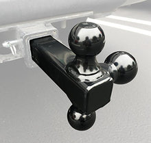 Load image into Gallery viewer, MAXXHAUL Black 70270 Hollow Shaft Triple Ball Mount - Black
