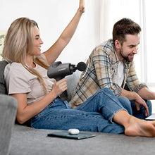 Load image into Gallery viewer, FIT KING Massage Gun Deep Tissue Percussion Muscle Massage Gun for Athletes to Relieve Soreness and Fast Recovery LCD Touch Screen 6 Massage Heads 20 Speed Levels FT-025G