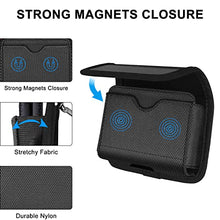 Load image into Gallery viewer, COANJIUO Holster for Samsung Galaxy Z Flip, Galaxy Z Flip 3, Galaxy Z Flip 3 5G Belt Clip Holsters for Motorola Razr 5G, Motorola Razr 2019 Magnetic Closure Horizontal Pouch, Black