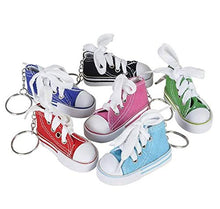 Load image into Gallery viewer, Rhode Island Novelty 3 Inch Chuck Sneaker Shoe Keychains Lot of 12 Assortments May Vary
