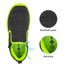 Load image into Gallery viewer, DREAM PAIRS Boys Athletic Sports Sneakers Slip on Tennis Running Shoes Grey Neon Size 13 Little Kid Luca