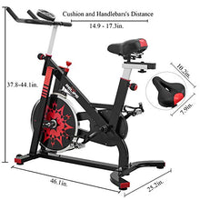 Load image into Gallery viewer, Exercise Bike Indoor Cycling Bike Stationary Bicycle with Resistance Workout Home Gym CardioFitness Machine Upright Bike