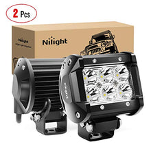 Load image into Gallery viewer, Nilight 2PCS 18W 1260lm Spot Driving Fog Light Off Road Led Lights Bar Mounting Bracket for SUV Boat 4" Jeep Lamp,2 years Warranty