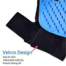 Load image into Gallery viewer, STARROAD-TIM Pet Grooming Glove Hair Remover Brush Gentle Deshedding Efficient Pet Mitt Pet Massage Gloves Left & Right Hand Draw Dog Cat Horse Long Short Fur (1Pair Left & Right Hand (Blue))