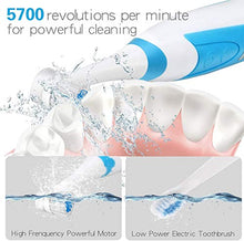 Load image into Gallery viewer, Electric Toothbrush Sonic Rotating Electric Toothbrushes for Adults, USB Rechargeable Electronic Toothbrush Rotary Tooth Brush with 3 Modes