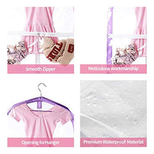 Load image into Gallery viewer, Clear Kid's Garment Bags,3 Packs Garment Bag for Dance Costumes with Pockets,Foldable Garment Bags for Hanging Clothes Travel Storage,Dance Bag with Garment Rack.35 Garment Cover