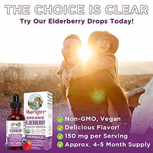 Load image into Gallery viewer, Organic Sambucus Black Elderberry Syrup Liquid Drops by MaryRuth's, Immune Support, Vegan, Non-GMO & Gluten Free, 1 Month Supply, Blue/Rasp- 1 Fl Oz (Pack of 1)
