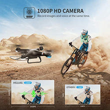 Load image into Gallery viewer, Holy Stone GPS Drone with 1080P HD Camera FPV Live Video for Adults and Kids, Quadcopter HS110G with Carrying Bag, 2 Batteries, Altitude Hold, Follow Me and Auto Return, Easy to Use for Beginner