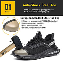 Load image into Gallery viewer, Steel Toe Shoes for Men Work Women Lightweight Air Cushion Sneakers Slip Resistant Safety Work Boots Indestructible Shoe
