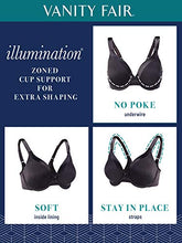 Load image into Gallery viewer, Vanity Fair Women's Plus Size Illumination Full Figure Zoned-in Support Bra, Sweet Cream, 44D