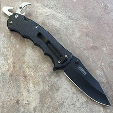 Load image into Gallery viewer, 8" Folding Knife with Belt Cutter, Bottle Opener. Pocket Knife